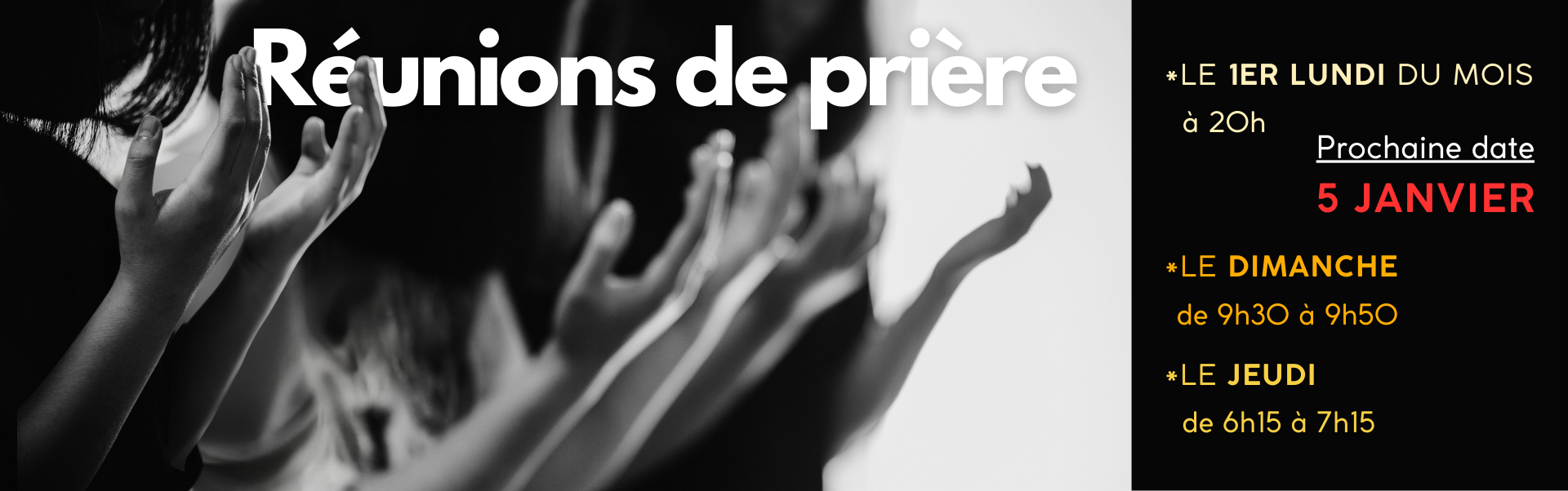 Réunions de prière