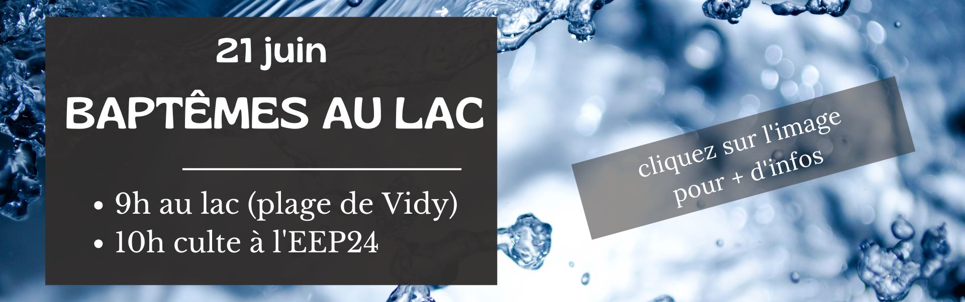 Baptêmes au lac