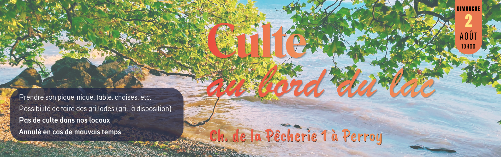 Culte au bord du lac